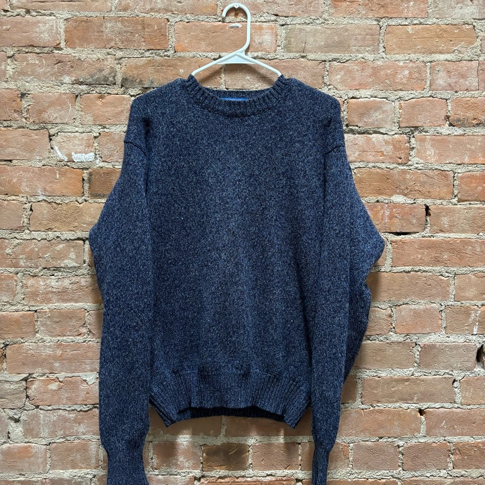 $100 vintage 90s Navy blue Pendleton virgin wool sweater